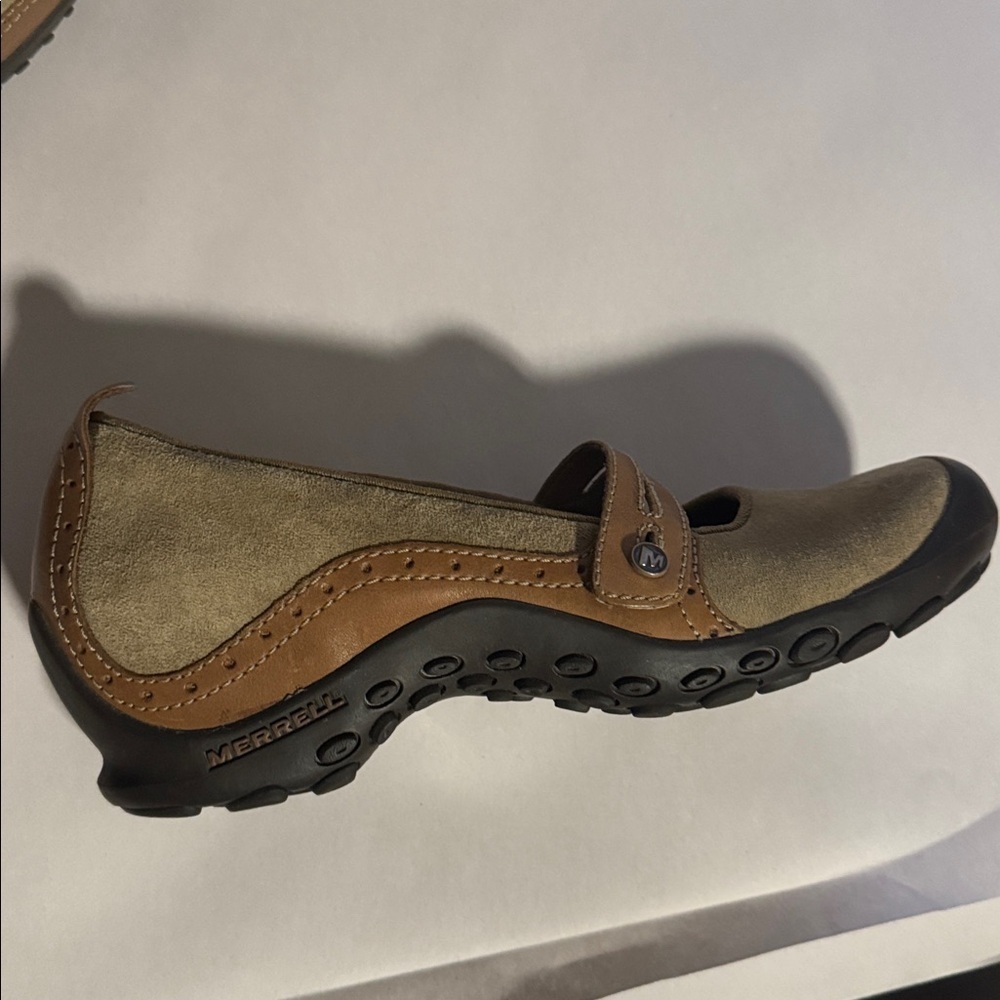 Merrell Plaza Bandeau Mary Janes Womens 8.5 Performance shoe Leather Suede cute - Picture 4 of 11